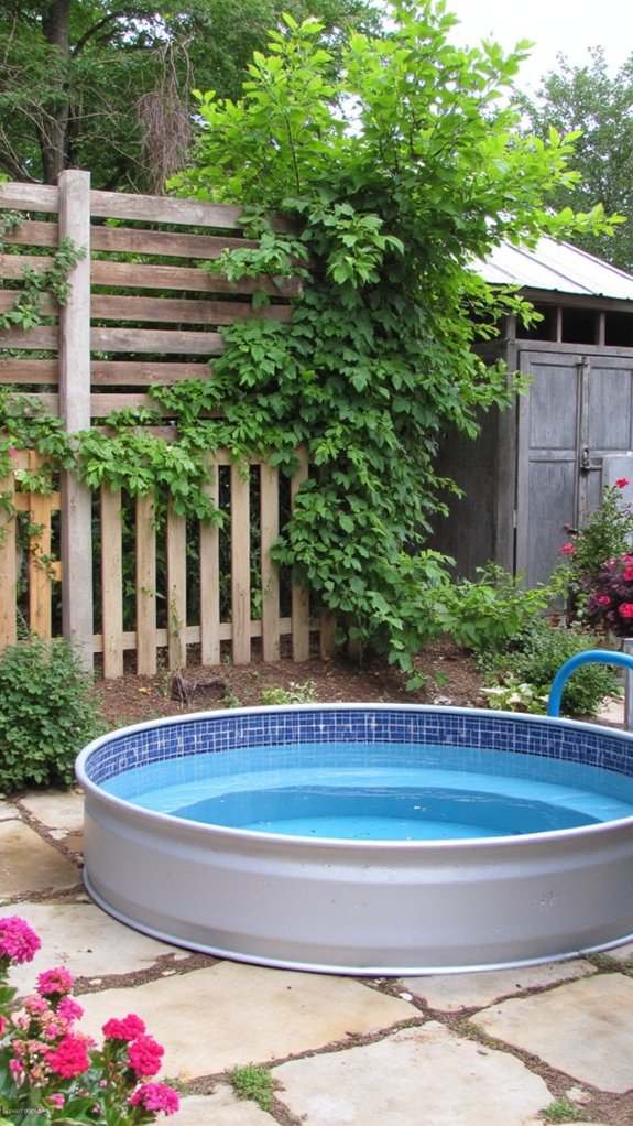 21 Budget Friendly Stock Tank Pool Ideas That Surprise stylish safety for pets