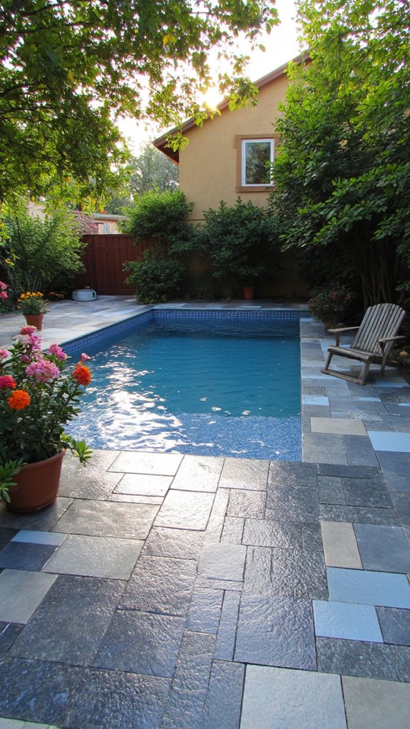 21 Classic Pool Tile Ideas Suited To Any Home Style stylish slip resistant pool tiles