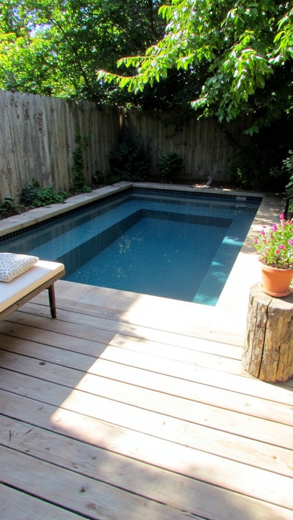 21 Stunning Modern Backyard Pool Ideas To Elevate Your Outdoor Space stylish small space retreat