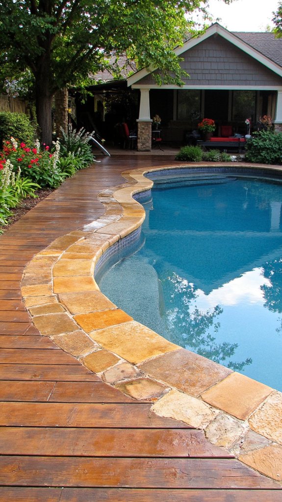 19 Functional Pool Coping Ideas With Designer Appeal textured coping enhances safety