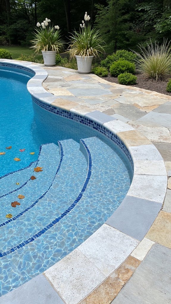 23 Thoughtful Pool Step Tile Ideas That Balance Safety And Style tile selection for pools
