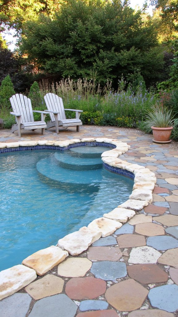 18 Smart Pool Tiling Ideas For A Cohesive Outdoor Space tile shape impacts pool design