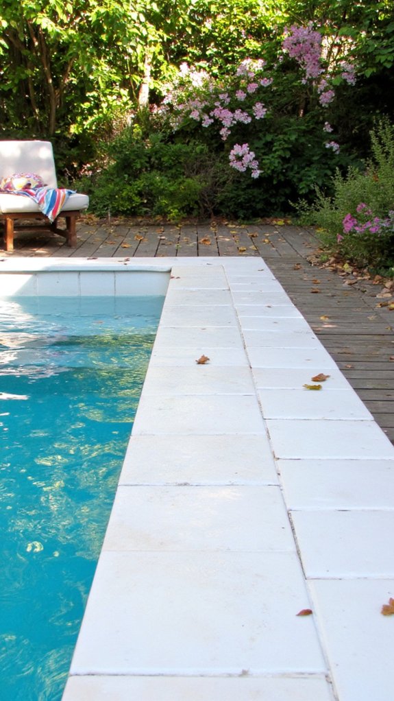 24 Gorgeous Pool Tile Inspiration Worth Saving Right Now timeless classic white tiles