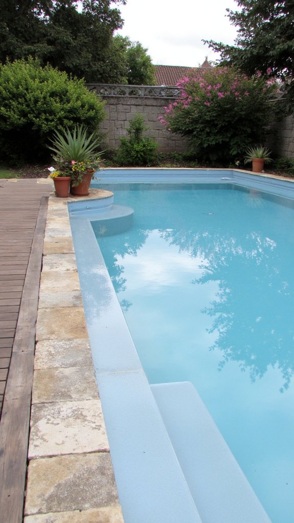 20 Elegant Waterline Pool Tile Ideas For A Polished Look timeless elegance for pools