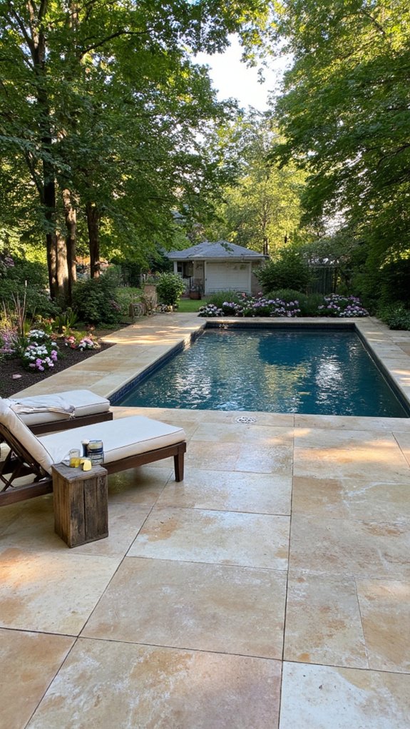 18 Timeless Waterline Pool Tile Styles That Always Feel Right timeless luxury pool tiles