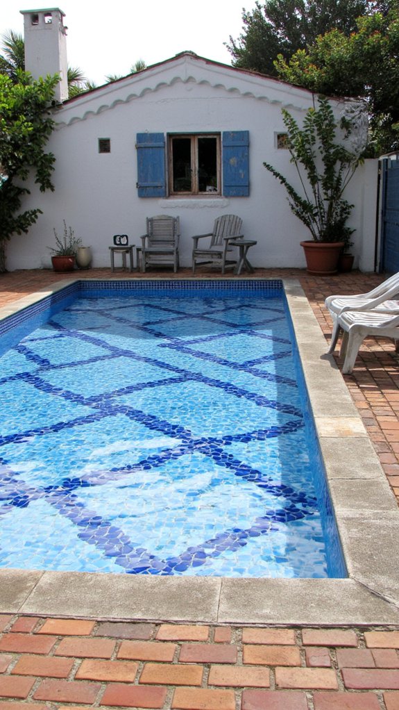 19 Creative Pool Tile Designs That Transform Any Swimming Pool timeless nautical pool elegance