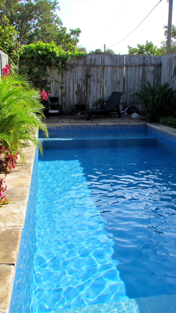 22 Inspiring Pool Color Ideas That Shift The Entire Mood tranquil coastal retreat atmosphere