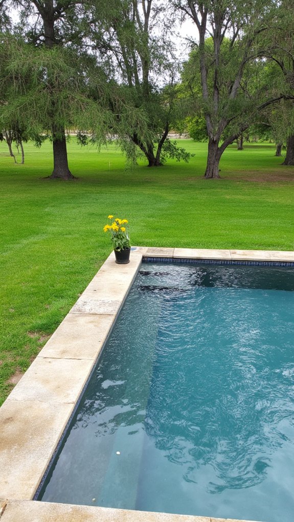 22 Calming Minimalist Backyard Pool Ideas For A Peaceful Vibe tranquil minimalist pool design