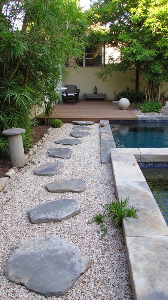 19 Seamless Backyard Patio With Pool Ideas For Flow tranquil zen garden retreat
