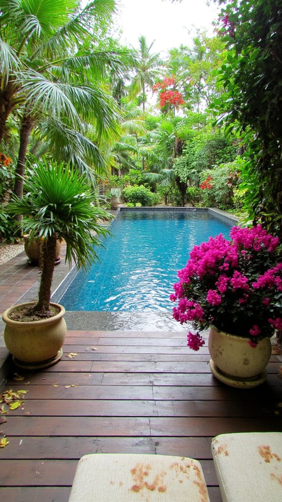 25 Breathtaking Infinity Pool Backyard Ideas For A Wow Factor tropical infinity pool paradise