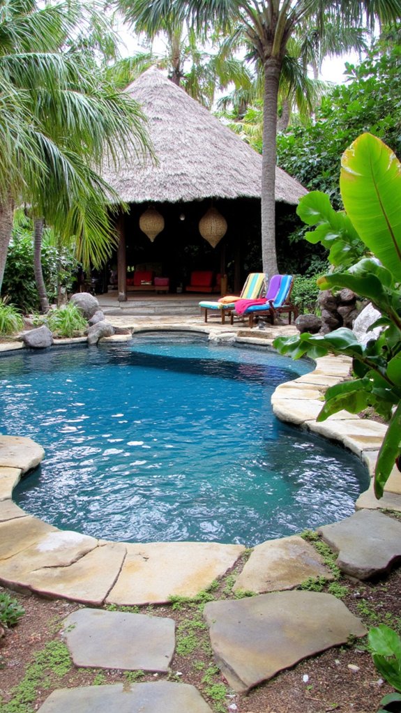 22 Polished Pool Design Ideas For Backyards That Feel Intentional tropical lagoon pool retreat
