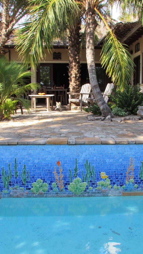 24 Gorgeous Pool Tile Inspiration Worth Saving Right Now unique custom tile murals
