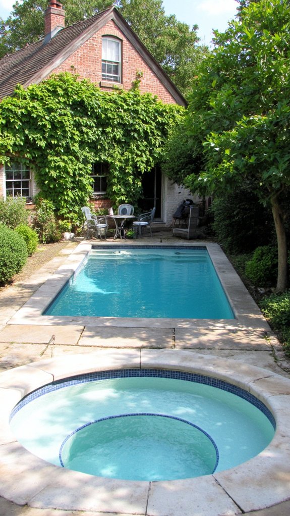 19 Trendy Small Modern Pool Ideas That Feel High End unique round and square pools