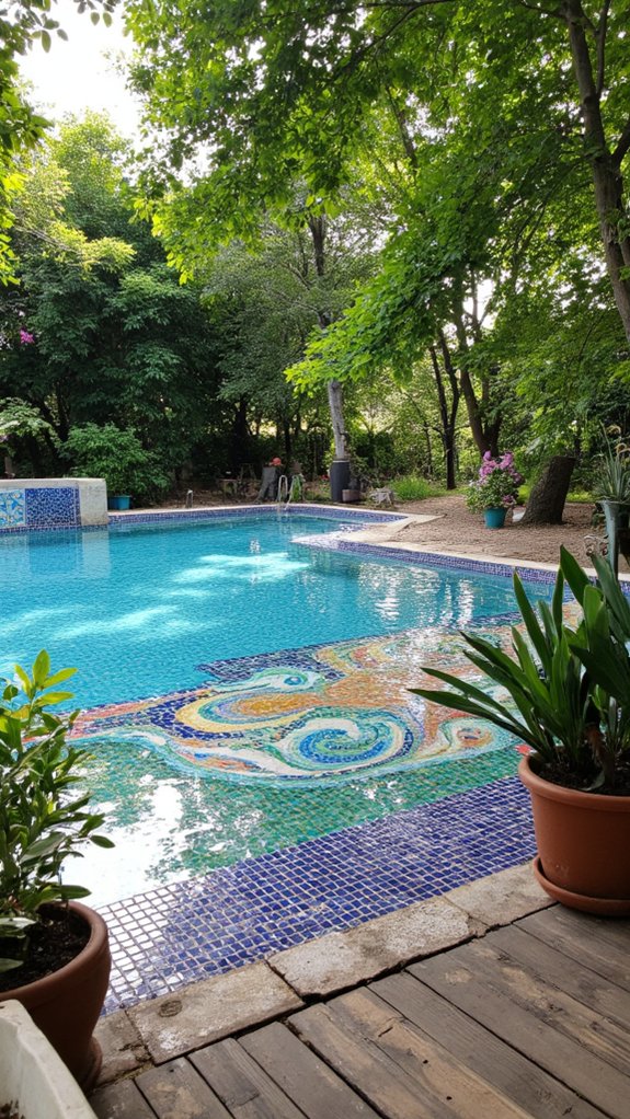 18 Smart Pool Tiling Ideas For A Cohesive Outdoor Space vibrant mosaic tile designs