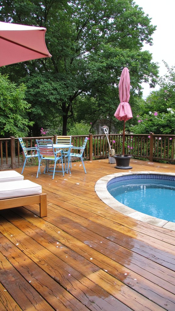 23 Family Friendly Backyard Pool Ideas Everyone Enjoys vibrant multi purpose pool deck