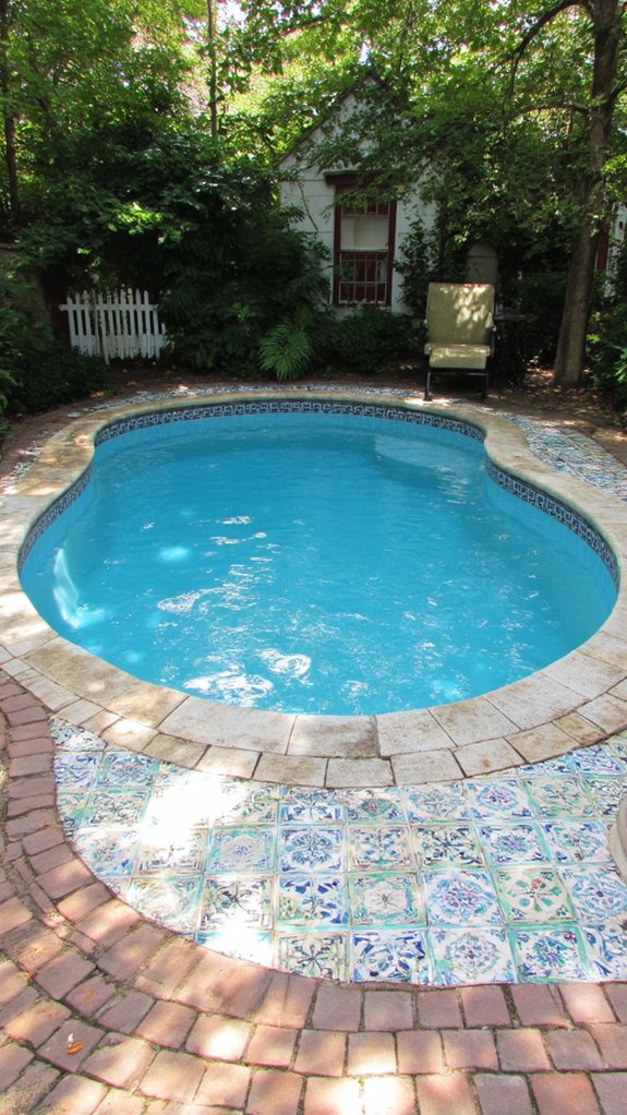 21 Classic Pool Tile Ideas Suited To Any Home Style vintage charm for pools