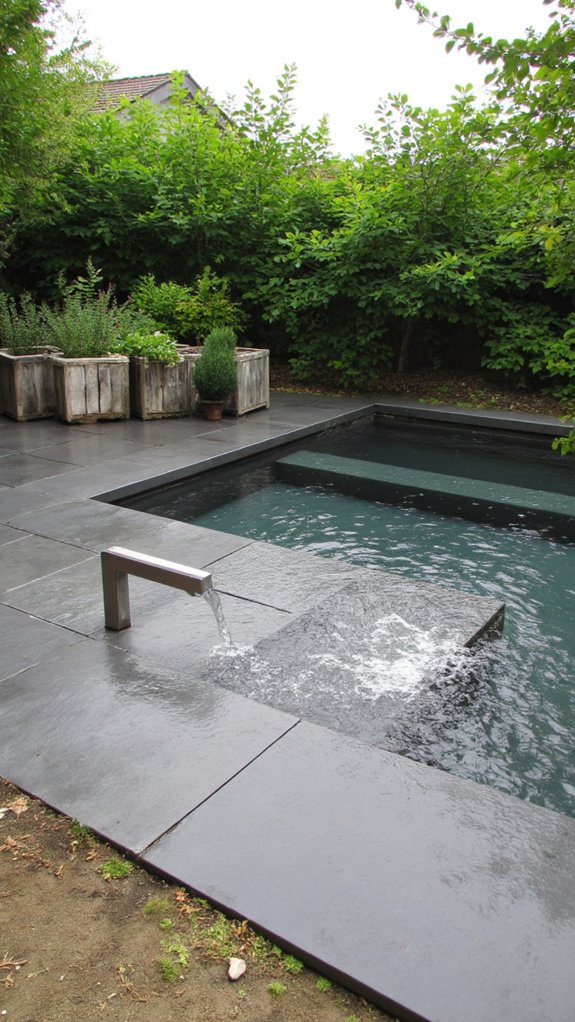 20 Minimalist Plunge Pool Backyard Ideas With Clean Lines water features enhance tranquility
