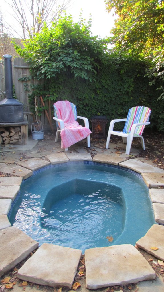 22 Fun Mini Pool Backyard Ideas For A Playful Twist year round cozy mini pool