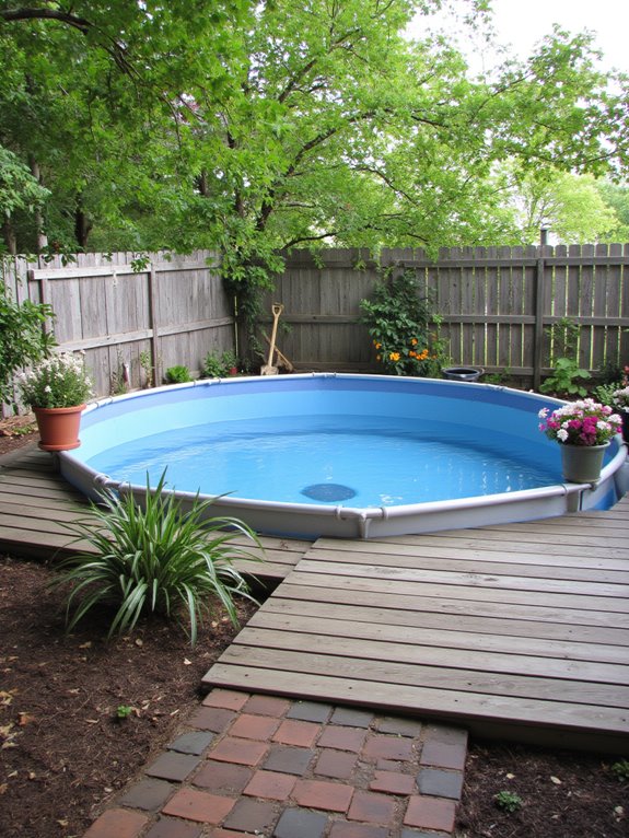 18 Budget Friendly Semi Inground Pool Ideas That Still Look Amazing affordable above ground pool kits