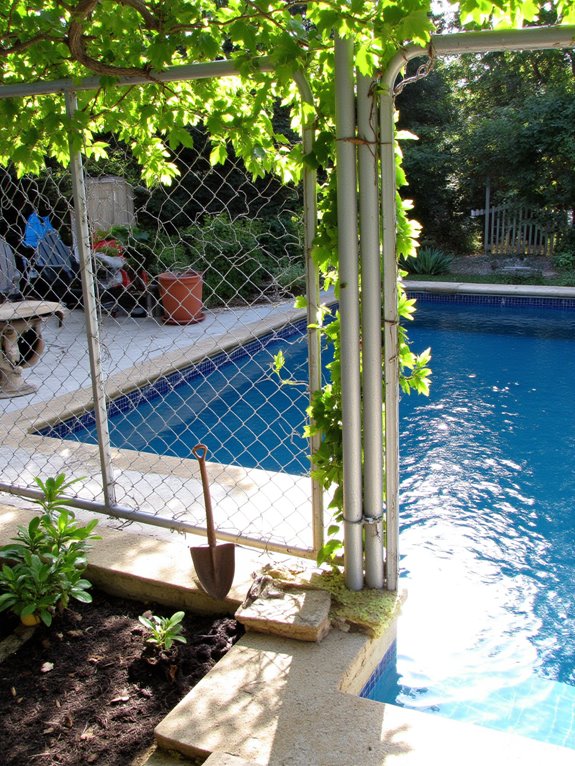23 Stylish Semi Inground Pool Fence Ideas That Feel Light affordable practical pool fencing