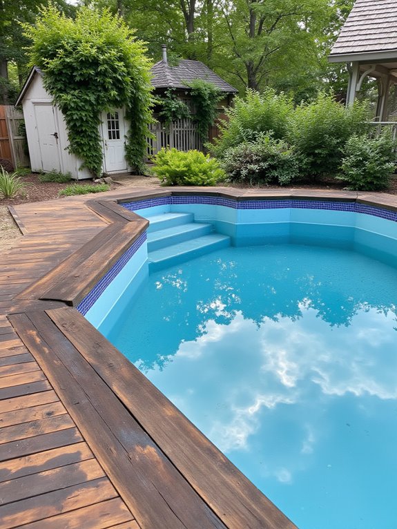 25 Beautiful Backyard Semi Inground Pool Designs You Will Love affordable semi inground pool solutions