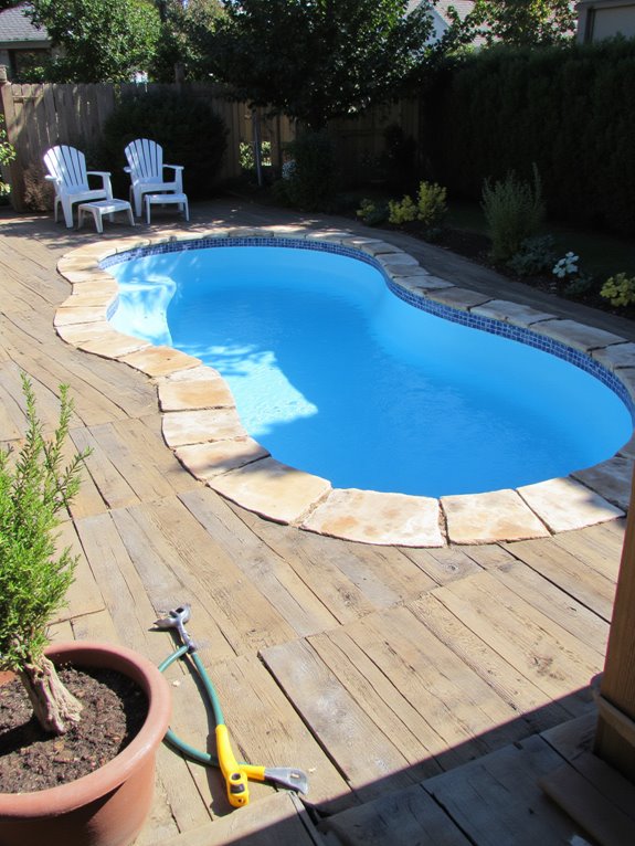 20 Modern Half Inground Pool Ideas With a Deck That Feel Built In budgeting for pool expenses