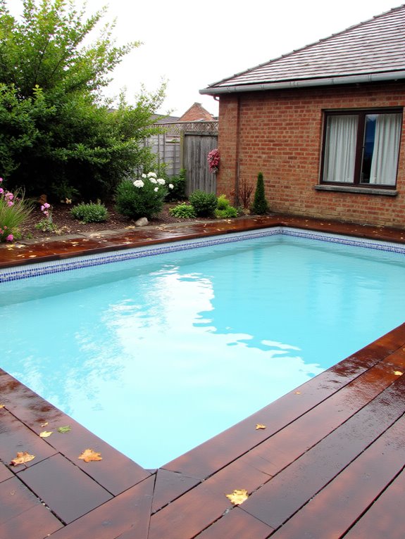 24 Polished Rectangle Semi Inground Pool Ideas for Clean Lines budgeting for pool maintenance