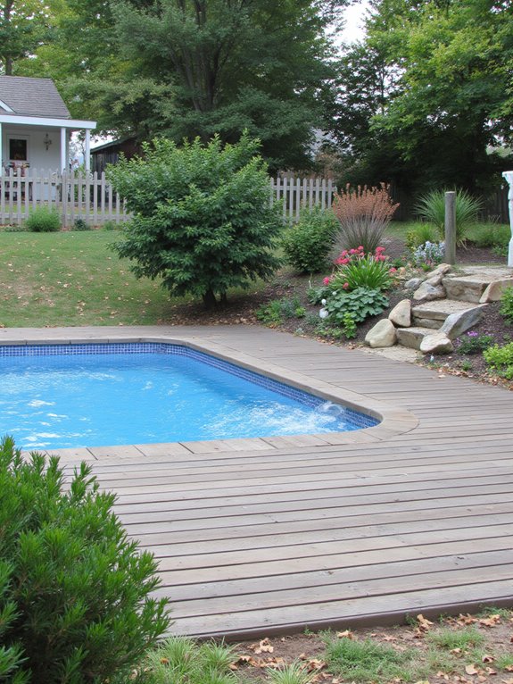 25 Beautiful Backyard Semi Inground Pool Designs You Will Love choosing the perfect pool