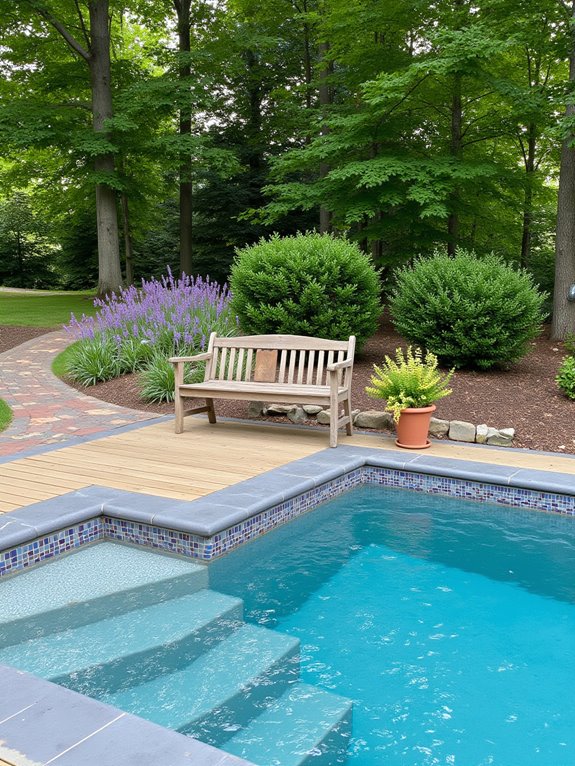 20 Practical Semi Inground Pool Ideas on a Slope That Actually Work colorful harmonious outdoor aesthetics