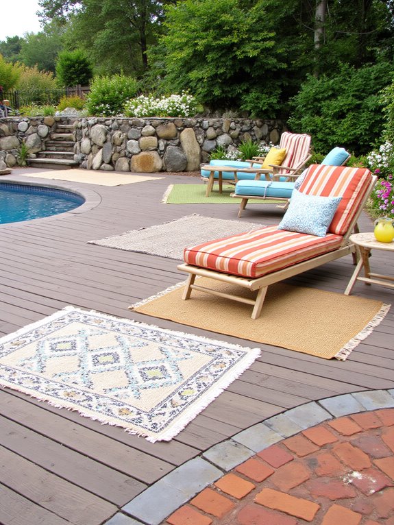 19 Chic Semi Inground Pool Deck Ideas for Easy Outdoor Living cozy outdoor deck atmosphere