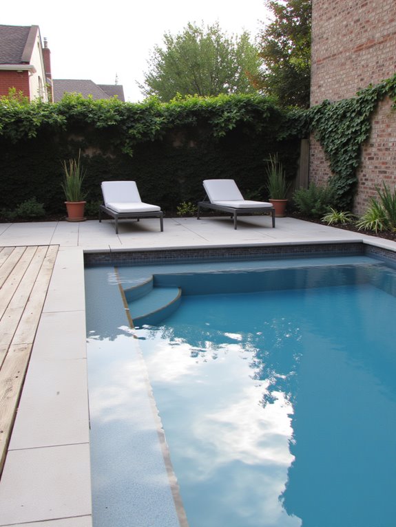 24 Polished Rectangle Semi Inground Pool Ideas for Clean Lines creative small backyard solutions