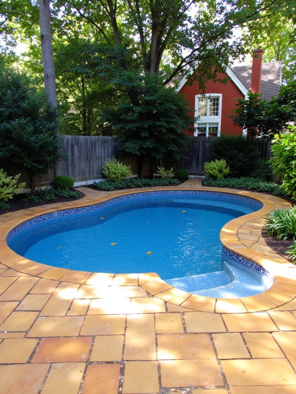 25 Cozy Semi Inground Pool Ideas With Pavers for Warm Texture customizable aesthetic pool solution
