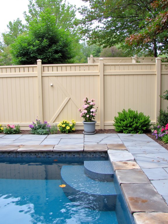 23 Stylish Semi Inground Pool Fence Ideas That Feel Light customizable pool fencing options