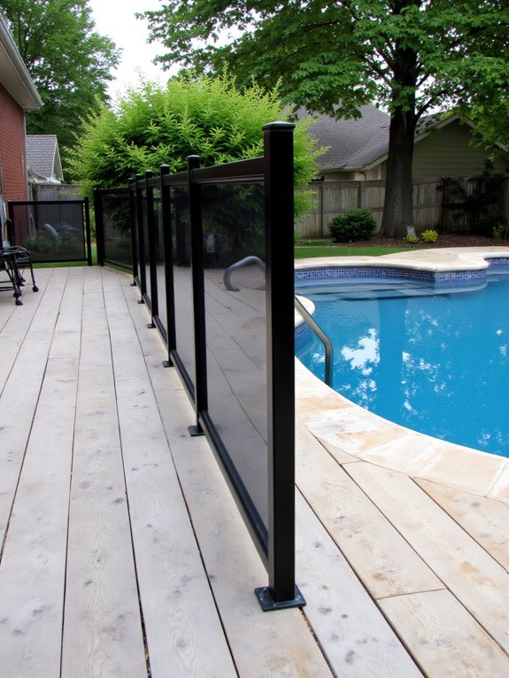 23 Stylish Semi Inground Pool Fence Ideas That Feel Light customizable stylish pool fencing
