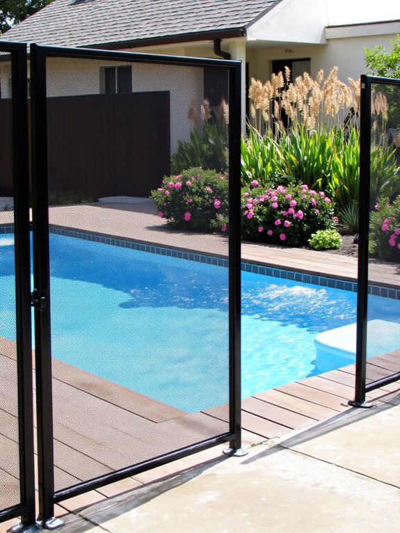 23 Stylish Semi Inground Pool Fence Ideas That Feel Light durable stylish pool safety