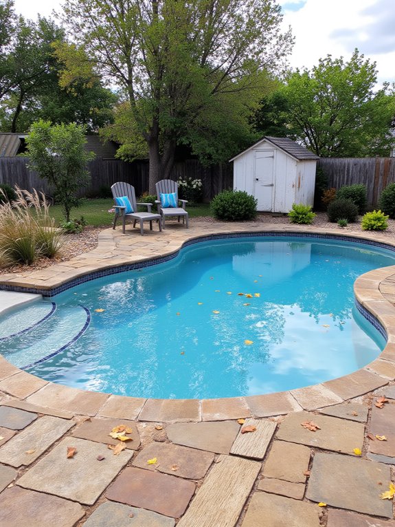 19 Simple Oval Semi Inground Pool Ideas That Feel Balanced easy care pool maintenance options