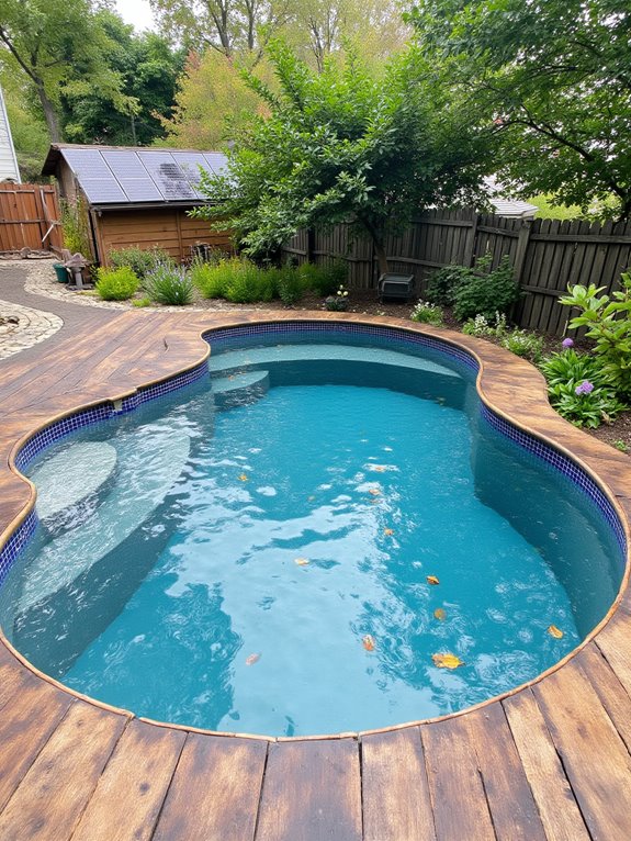 22 Clever Small Semi Inground Pool Ideas for Compact Yards eco friendly pool enhancements