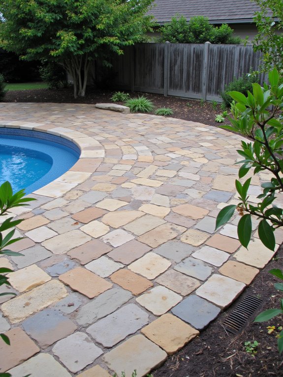 25 Smart Backyard Pool Ideas With a Paver Deck That Last effective paver drainage solutions