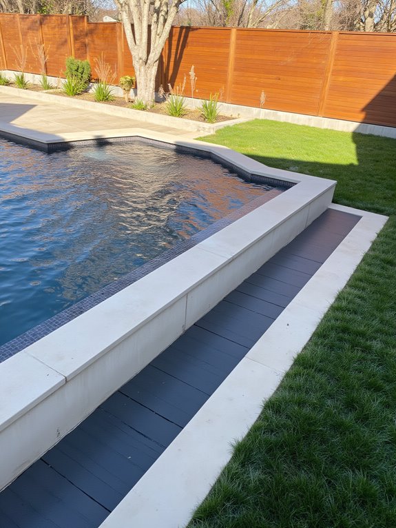 22 Stunning Semi Inground Pool Ideas That Transform Your Backyard elegant minimalist pool design