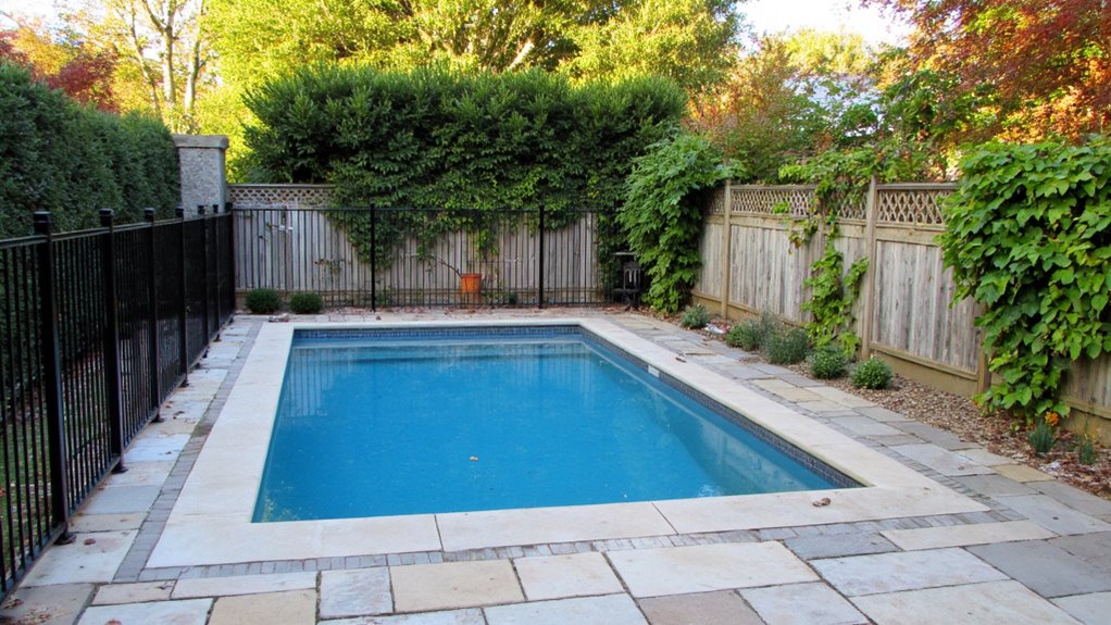 23 Stylish Semi Inground Pool Fence Ideas That Feel Light elegant semi inground pool fencing