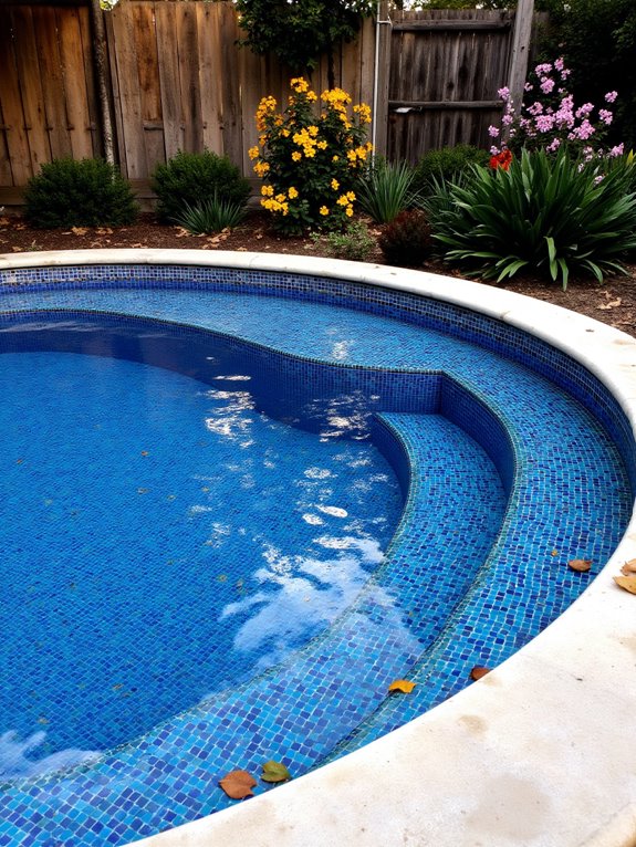 18 Practical Partial Inground Pool Ideas That Work Anywhere elevate pool aesthetic with mosaics