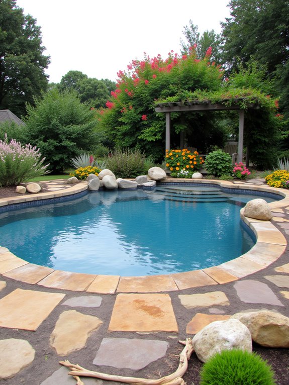 25 Creative Semi Inground Pool Installation Ideas to Plan Ahead enhance outdoor pool landscaping