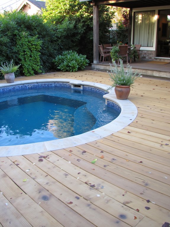 18 Practical Partial Inground Pool Ideas That Work Anywhere enhance pool with decking