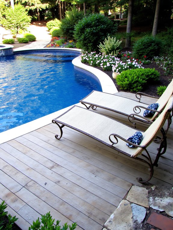 19 Beautiful Inground Pool Landscaping Ideas That Feel Complete functional stylish pool deck