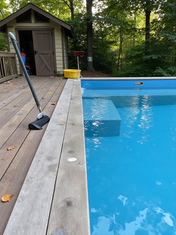20 Modern Half Inground Pool Ideas With a Deck That Feel Built In half inground pool maintenance tips