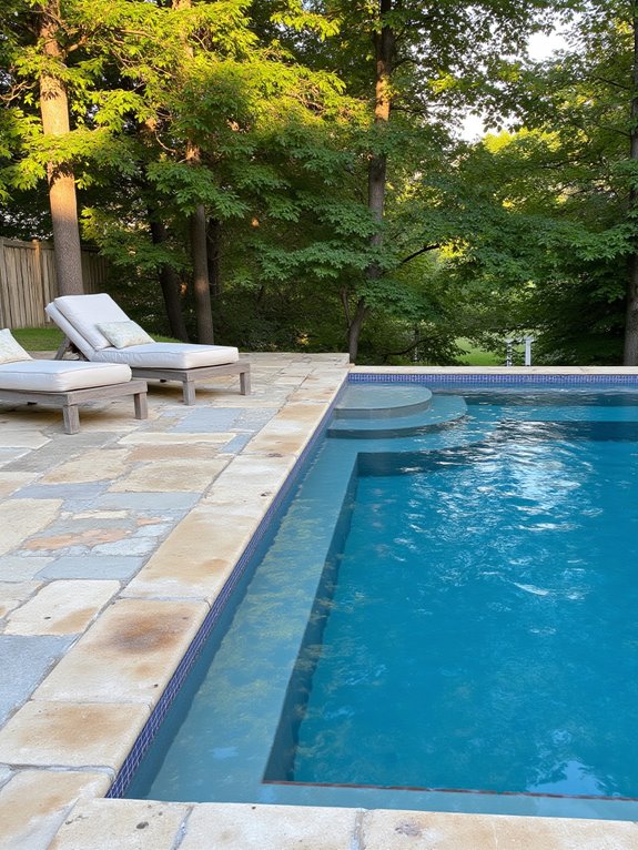 24 Dreamy Semi Inground Pool Backyard Ideas That Feel Like a Retreat infinity edge pool design