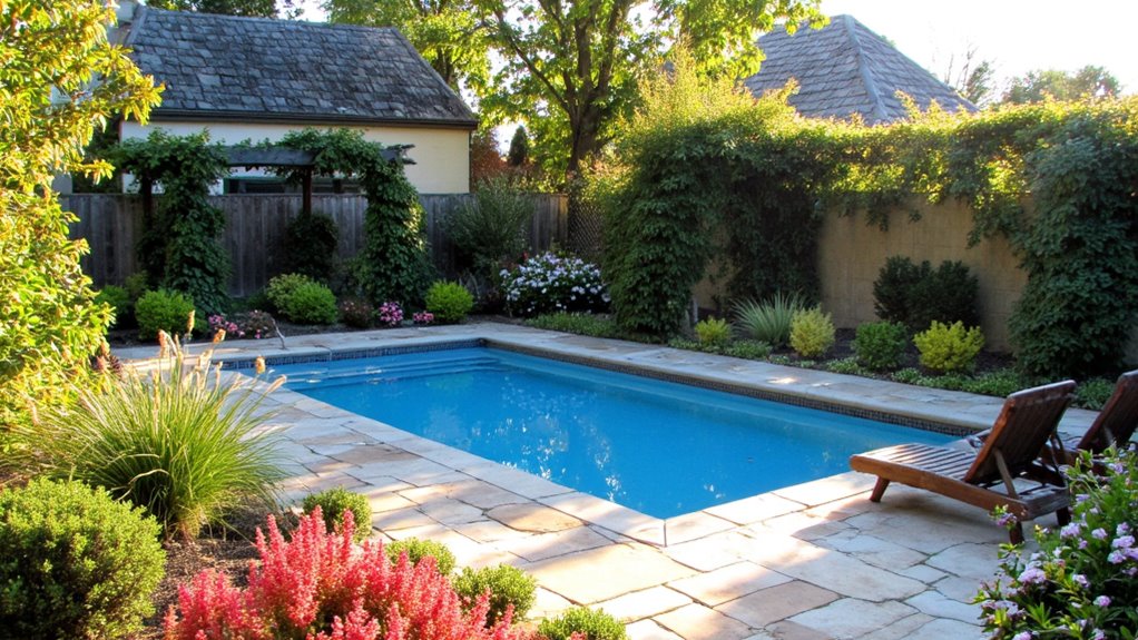 19 Beautiful Inground Pool Landscaping Ideas That Feel Complete inground pool landscaping ideas