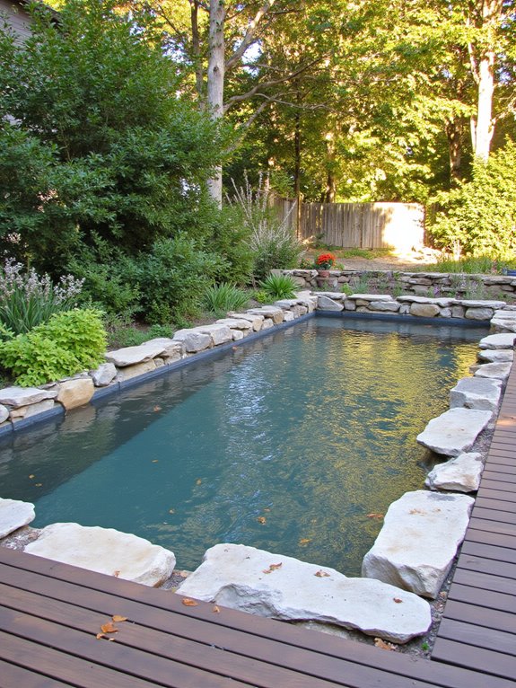 21 Timeless Recessed Pool Ideas for a Seamless Yard Design integrated lounging pool design