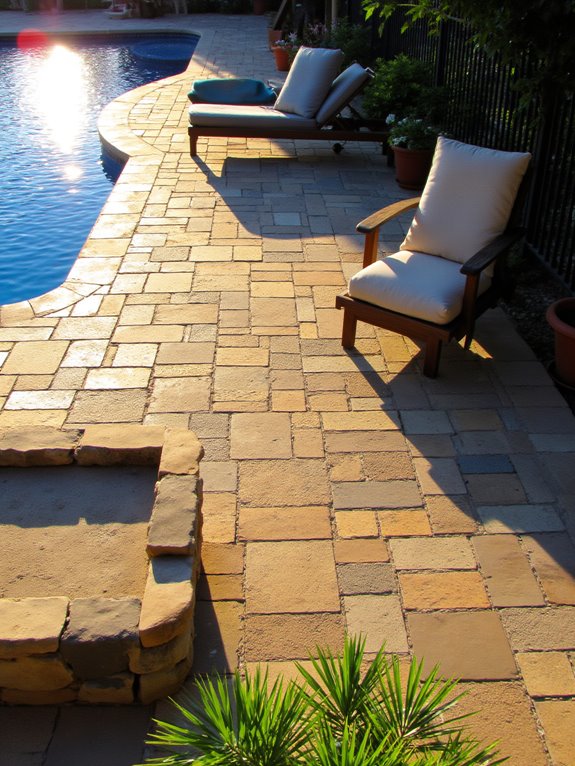 25 Smart Backyard Pool Ideas With a Paver Deck That Last inviting outdoor relaxation zones