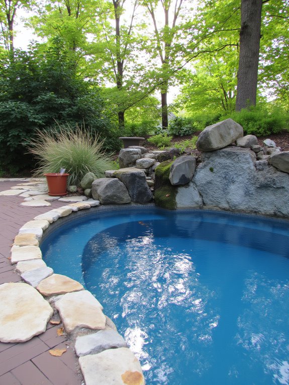 25 Creative Semi Inground Pool Installation Ideas to Plan Ahead natural pool design elements
